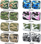 FRESINIDER 16 Rolls Self Adhesive Wrap Athletic Tape Gauze,Medical Bandage,Breathable Elastic Cohesive Bandage for Sports Injury & Pet (Camo)