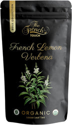 The French Touch Gold Collection - French Lemon Verbena Tea ORGANIC | 80 Gr - 2.82 Oz Loose Leaf Tea | Herbs from France | 100% Certified USDA Organic | Select Premium Lemon Verbena | Caffeine-free