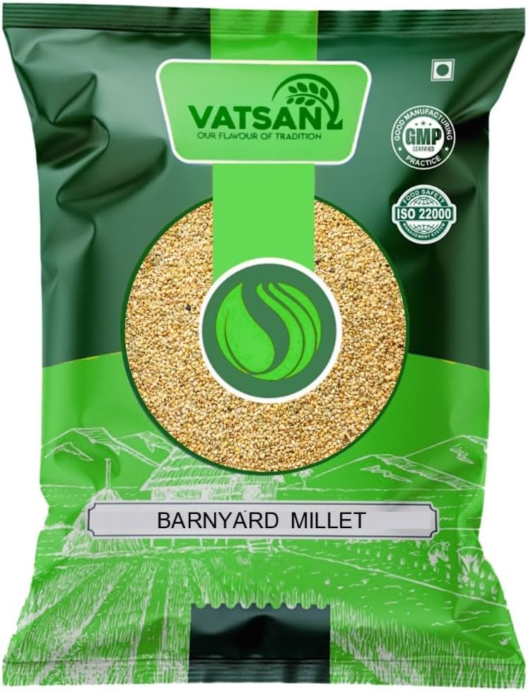 Vatsan Barnyard Millet (1lbs) | 100% Natural & Unpolished Whole Grain | High Fiber, Low GI, Gluten-Free | Healthy Alternative to Rice | Premium Quality