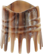 Natural Horn Comb Scalp Portable Massage Hair Smoothing Comb GuaSha Tool for Girls Ladies Men