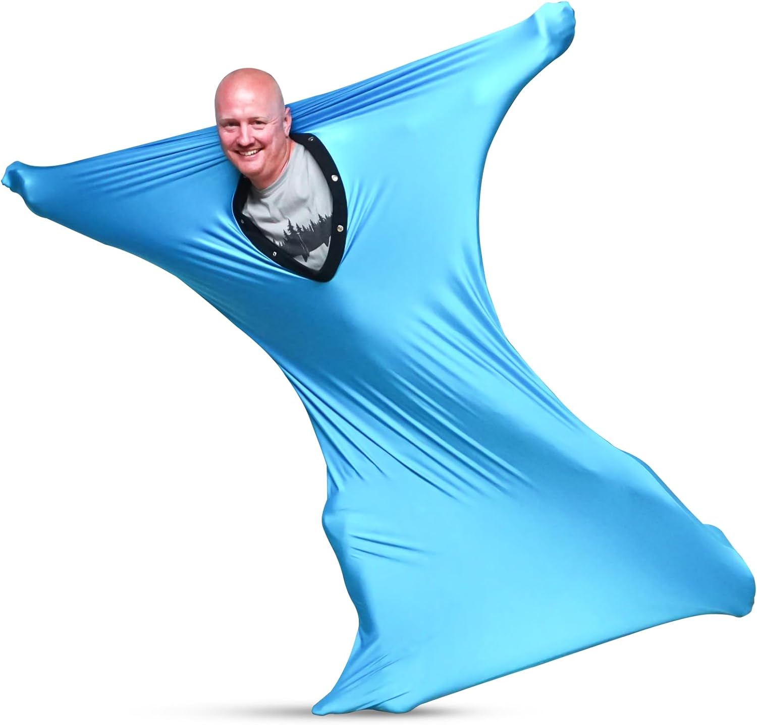 Sensory Body Sock for Kids – Blue Compression Sack for Focus, Calm, Movement & Play – Stretchy Suit for Autism & ADHD