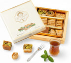 Zaitoune Cashew & Pistachio Baklava Selection Box | Traditional Luxury Honey Pastry | Arabic Dessert with Authentic flavors in Beautiful Packaging | Handmade in Turkey (100 g)