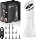 Upgraded Ear Wax Removal with LED Display- Safe and Effective Ear Wax Removal Kit-Ear Cleaner Kit -with Wastewater Recovery System-(White)