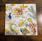 IHR Ideal Home Range Cocktail Napkins Disposable 3-Ply Paper Party Napkin Pack, 5" x 5", Hunting, 20-Count
