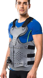 Inflatable thoracolumbar spinal brace, lightweight and adjustable back support, used for kyphosis, osteoporosis, mild scoliosis, and postoperative