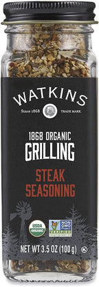 Watkins 1868 Organic Grilling Steak Seasoning, 3.5oz (Pack of 1)