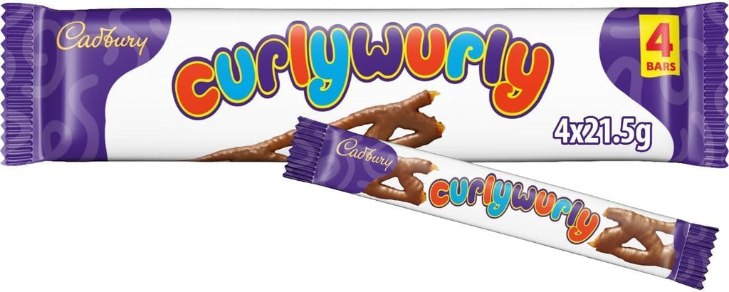 Cadbury Curly Wurly Chocolate 4pk (21.5g x 4) 86g (Pack of 1)