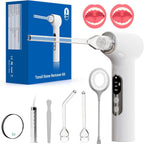 Upgraded Electronic Tonsil Stone Remover，6 in 1 Tonsil Stone Removal Kit，Tonsil Stone Vacuum with Built-in Blue Light，Easy to Use, Fight Bad Breath, Instant Suction