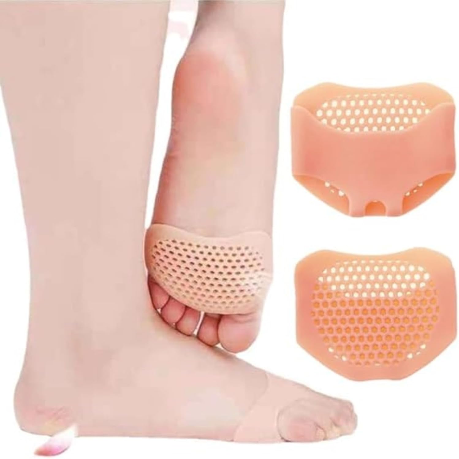 5 Pair Honeycomb Insole Pad, Silicone Foot Pad, Forefoot Silicone Pad, Insole, Honeycomb Mesh Foot Pad