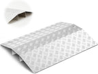 2" Wheelchair Ramp, 21.7" W x 27.6" L Bridge Threshold Aluminum 800lbs Capacity with Supporting Frame and Non-Slip Surface, Door Ramp for Doorways Wheelchairs Stairs Steps