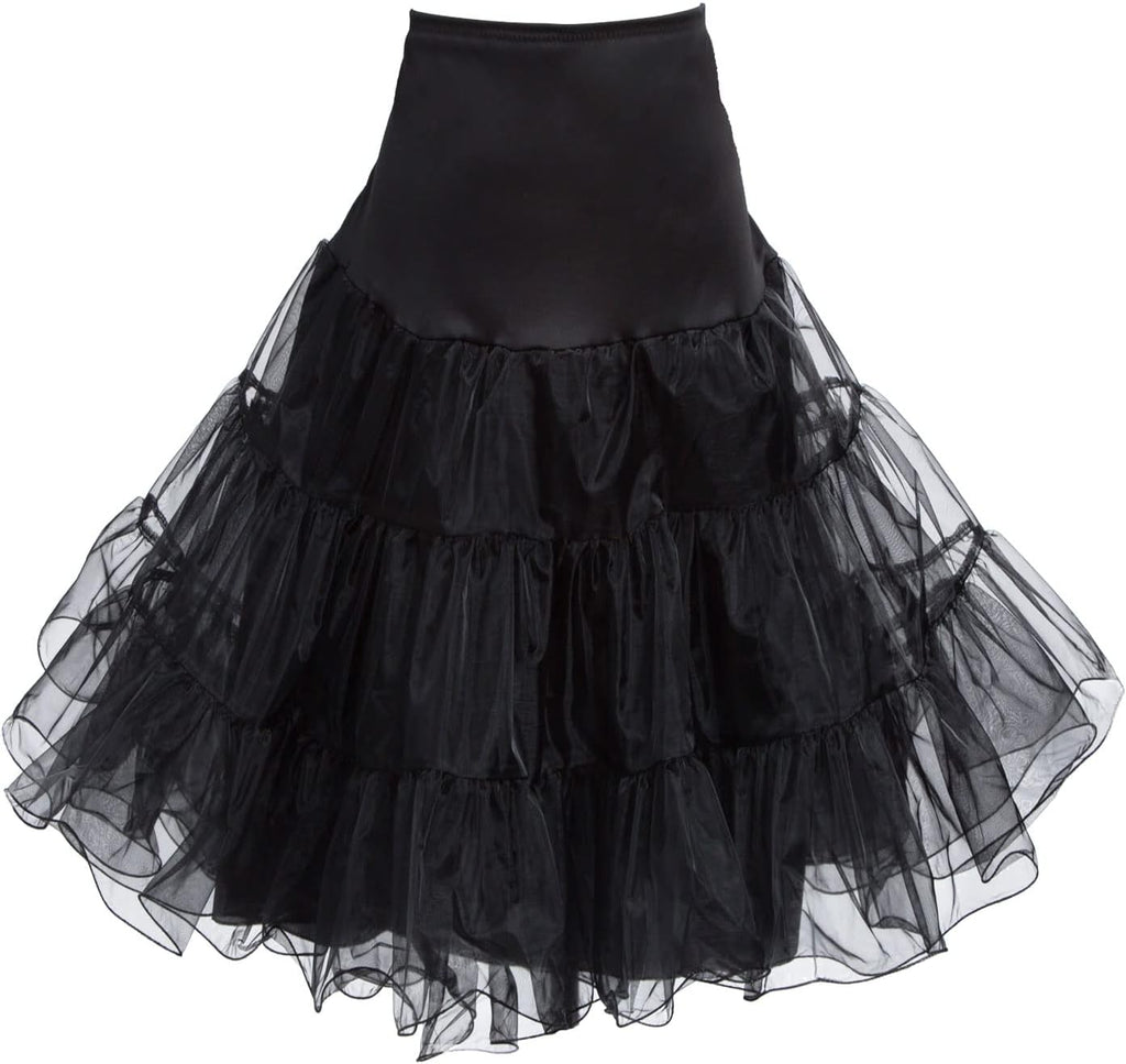 Crinoline Petticoats for Women 50s Vintage Tulle Petticoat Half Slip Tutu Underskirt