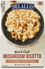 DeLallo Quick-Cook Mushroom Risotto (Pack of 3)