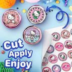 30 x Edible Cupcake Toppers – Cute Pink Cat Inspired Party Collection of Edible Cake Decorations | Uncut Edible on Icing Sheet