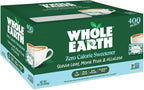 Whole Earth Zero Calorie Stevia, Monk Fruit & Allulose Sweetener Packets, Zero Calorie Sugar Substitute, Keto-Friendly, Non-GMO, No Erythritol, Erythritol-Free, Pouch, 400 Count