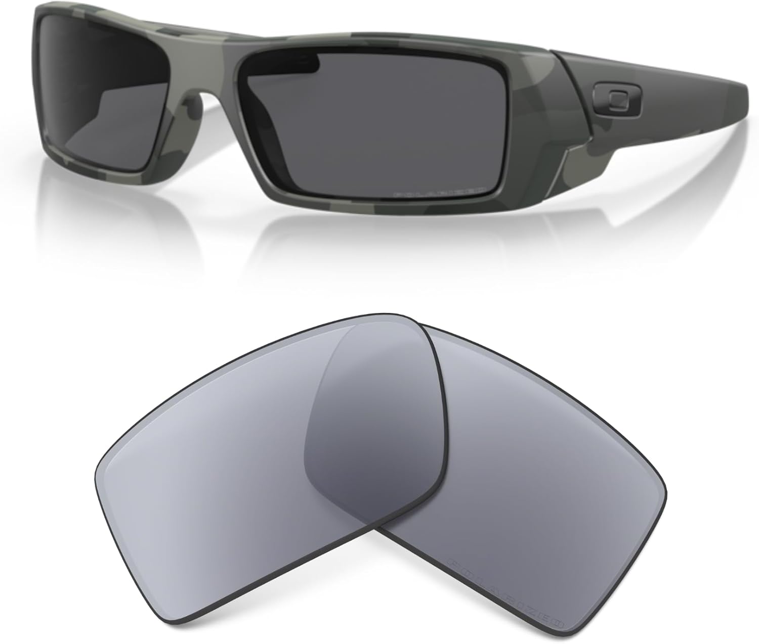 OAKLEY Authentic Gascan OO9014 Replacement Lenses +Bundle Bag+ Bundle Microfiber Pouch
