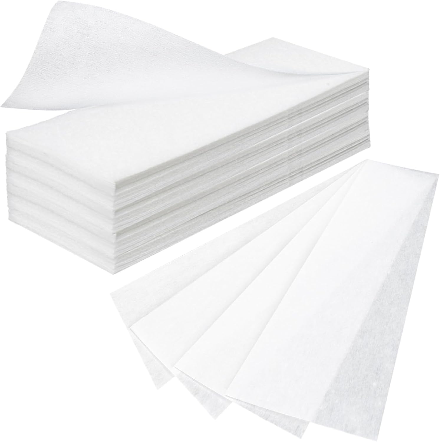 350 Wax Strips for Hair Removal - Non-Woven Fleece Waxing Strips,Skin-Friendly Tear-Resistant for Leg,Chest,Back,Face,Intimate Area - Waxing Kit for Women, Body Wax Strips (7.8" x 2.7",3.9" x 1.6")