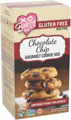 XO Baking Co. Gluten Free Chocolate Chip Gourmet Cookie Mix; Non-GMO; Kosher; Rice Free; Dairy Free; Peanut Free; No Preservatives; No Artificial Flavors or Colors, 16oz