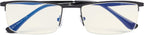CessBlu UV Protection,Anti Blue Rays,Half-rim Computer Reading Glasses