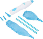 Yosoo Health Gear Electric Duster Automatic Duster Cleaning Brush, 180 Degree Flexible Rotary Duster Cleaning Tools with Extension Pole, Dirt Dust Duster for Table Furniture