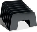 Business Source 6-Slot Inclined Desk Step Sorter
