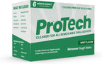 Pro Tech Retainer Cleaner - 180-220 Cleanings (0.17 Per Cleaning) 22 Pack/6 Month Supply - For Clear Aligners, Dentures, Retainers, Mouth Guards & Night Guards - Cleaning Crystals, Mint