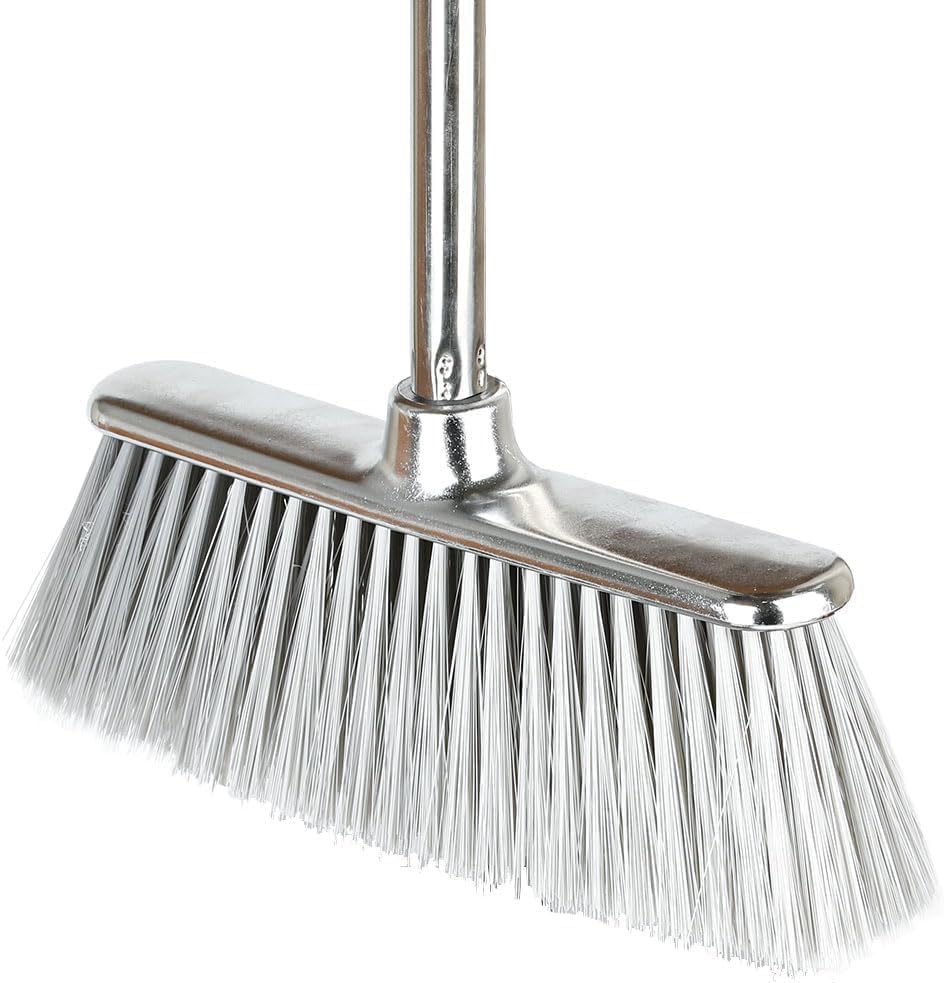 Indoor Soft Bristles Angle Sweeping Broom with Long Handle for Kitchen Hardwood Floor Cleaning