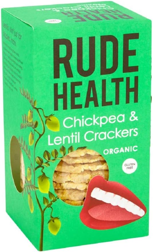 Rude Health Organic Chickpea and Lentil Crackers, 120g
