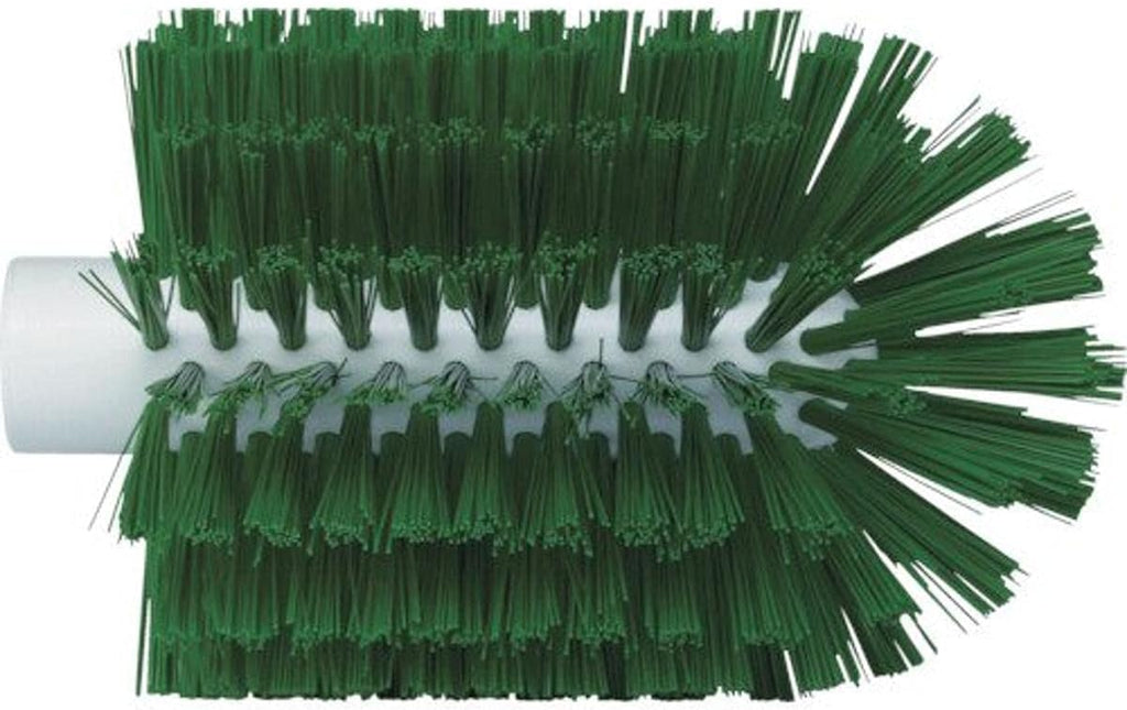 Vikan 5380-103-2 Stiff Tube Brush, Polyester, 3-7/8" x 6-1/2" OAL, Green