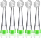 Baby Toothbrush Heads Compatible with Papablic BabyHandy/Toddler Sonic Electric Toothbrushes, Compatible with Brush-Baby BabySonic/Seago SG902/SG602, 5 Pack (8-18 Month)