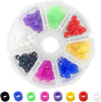 160 Pcs Dental Code Rings, 6mm Silicone Non-Toxic Orthodontic Rings Accessory, 8 Vibrant Colors, Autoclavable Instrument Identification System for Dental Clinics