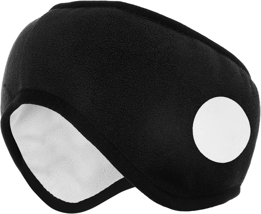 SAFIGLE Ear Muffs for Bed：Adjustable Sleeping Earmuffs with Fleece Lining - Black Noise Cancelling Winter Ear Warmers for Home, Travel, and Sleeping Earbud Headbands 60.00X10.00X0.50cm
