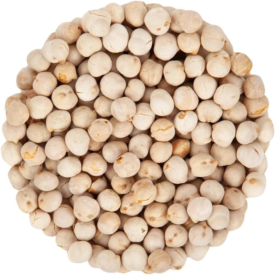 Bayside Candy Dry Roasted White Italian-Style Chickpeas – Crunchy Savory Snack (1LB)