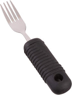 Sammons Preston 61234 Sure Grip Stainless Steel Dinner Fork with Thick Rubber Handle, 8" Long