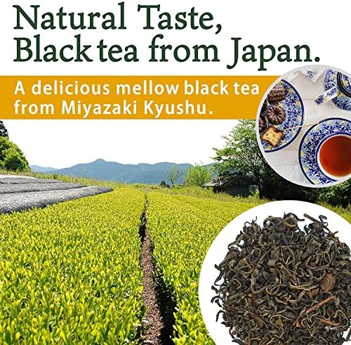 Japanese Organic Black Tea Loose Leaf, 100% made in Japan, 100g tea leaves【YAMASAN】