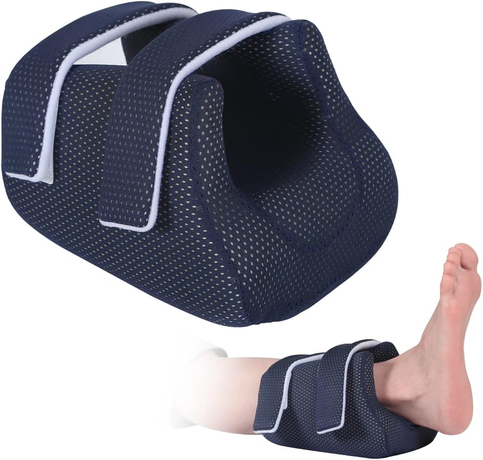 EZ Assistive Heel Protector Cushion Foot Pillow Remove Pressure, A Heel Protection Foot Wedge Pillow to Relief Pressure from Sores and Ulcers
