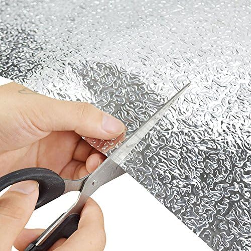 REDODECO Bestevers Kitchen Waterproof Aluminum foil Stickers Anti Greasy Counter Top Peel Stick Wall Decal, 15.8inch x 79inch