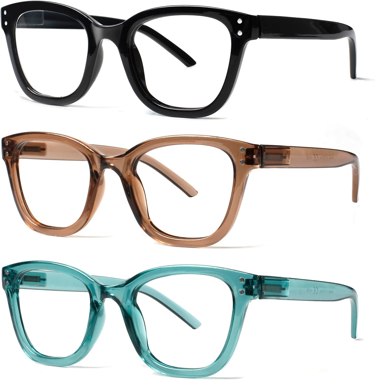 JOSCHOO Reading Glasses Blue Light Blocking Readers Spring Hinge Glasses for Reading for Men and Women