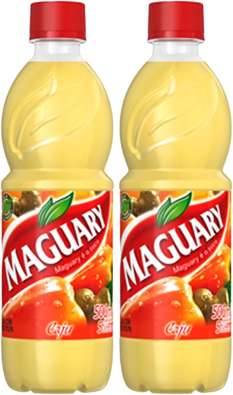 Maguary Cashew Juice Concentrate - 16.9 FL.Oz | Suco Concentrado Maguary Sabor Caju - 500ml - (PACK OF 02)