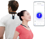 P1 Smart Posture Trainer & Corrector, Control with App, Check Posture in Real Time, Strapless, Boost Health & Temperament (Black)