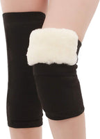 JUMISEE Men Women Warm Fleece Lined Knee Brace Leg Warmer Thermal Leg Sleeve Knee Support for Arthritis Pain Relief Yoga