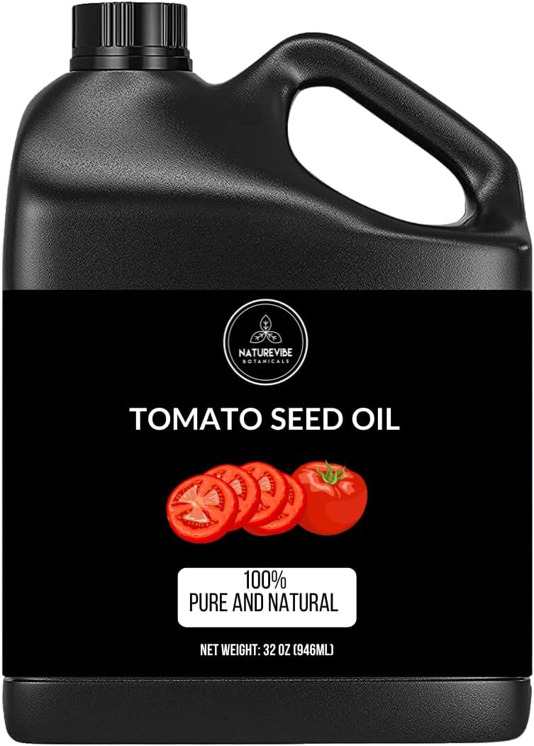 Naturevibe Botanicals Tomato Oil 32 Ounces | 100% Pure and Natural | Great for Skin Care and Hair Care