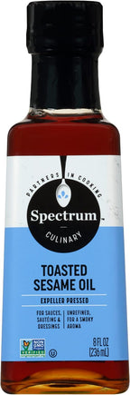 Spectrum Naturals Organic Toasted Sesame Oil, 8 Fz