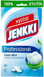 Jenkki Professional Fresh Mint - Finnish - 100% Xylitol - Chewing Gum - Bag 90g