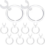10pcs Penholder Magnifying Glass Embroidery Magnifying Glass Practical Clip Style Magnifier Clip on Magnifier Useful Drill Pen Diamond Art Pen