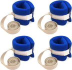 NEPPT Bed Restraints for Elderly Dementia Patients Ankle and Wrist Restraints Limb Holders Hospital Bed Rails for Elderly Adults Safety Medical Bed Restraints Straps for Seniors Soft Padded (4 PCS)