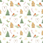 Anniversary House Tiflair Luxury Christmas Napkins, Hygge White Winter Scandi Design, Thick and Strong Paper Lunch Napkins 3 ply, Multi-Coloured PJ303562