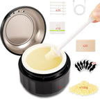 Nose Wax Kit, Nose Ear Hair Waxing Kit for Men and Women with 100g Wax, 40 Sticks, Nose Ear Hair Removal Kit, USB Fast Heat, Smart Temperature Control, Compact Travel Size