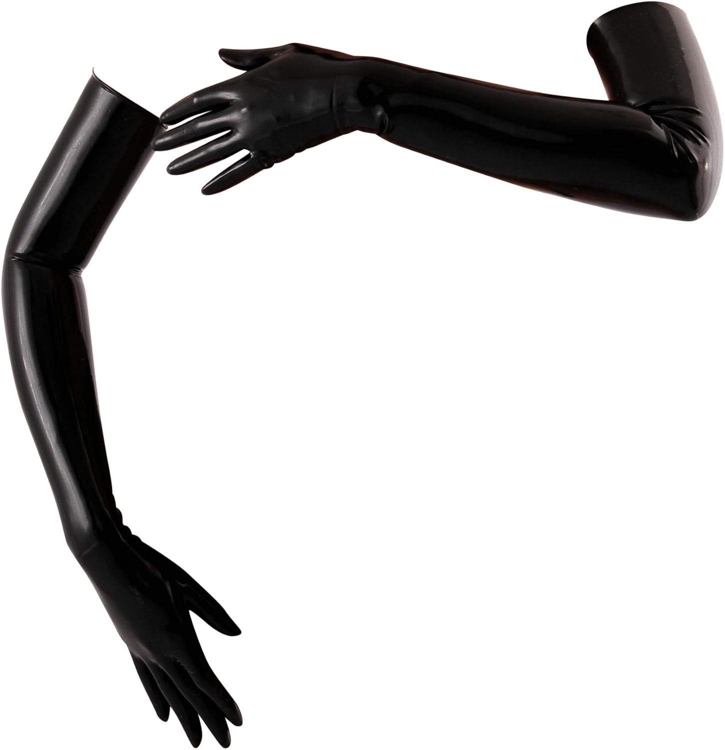 Latex Long Gloves - Fetish - Black - USA (X-Large)