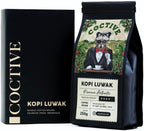 Kopi Luwak Civet Coffee Beans (8.8 oz) - World's Most Expensive Coffee, Wild-Harvested, From Gayo Sumatra Indonesia- Luxury Gift Set