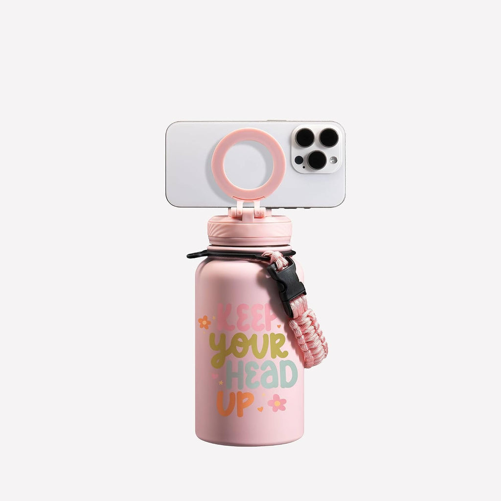 ZTAR Insulated Stainless Steel Water Bottle – Compatible with Magsafe usable as Tripod, Leak-Proof, Keeps Drinks cool or warm, For Travel, Gym, and Office, Ideal Gift for Women, Men & Kids, 22 oz